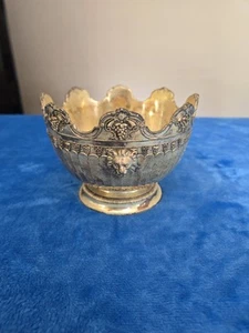 Japan versilberte Monteith-Stil Löwenkopf Kompott Servierschale - Bild 1 von 5