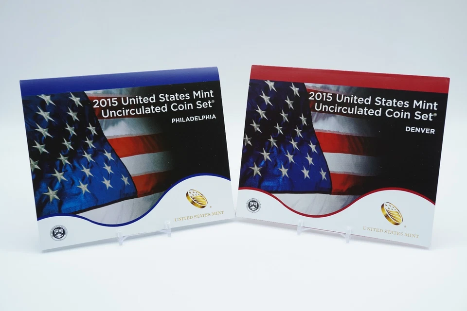 2015 United States Mint Uncirculated Coin Set Philadelphia + Denver OGP - F283 - Image 1 of 3