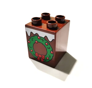 Lego DUPLO Especial Bloque Ladrillo Corona de Navidad 2x2x2 C8 - Imagen 1 de 1