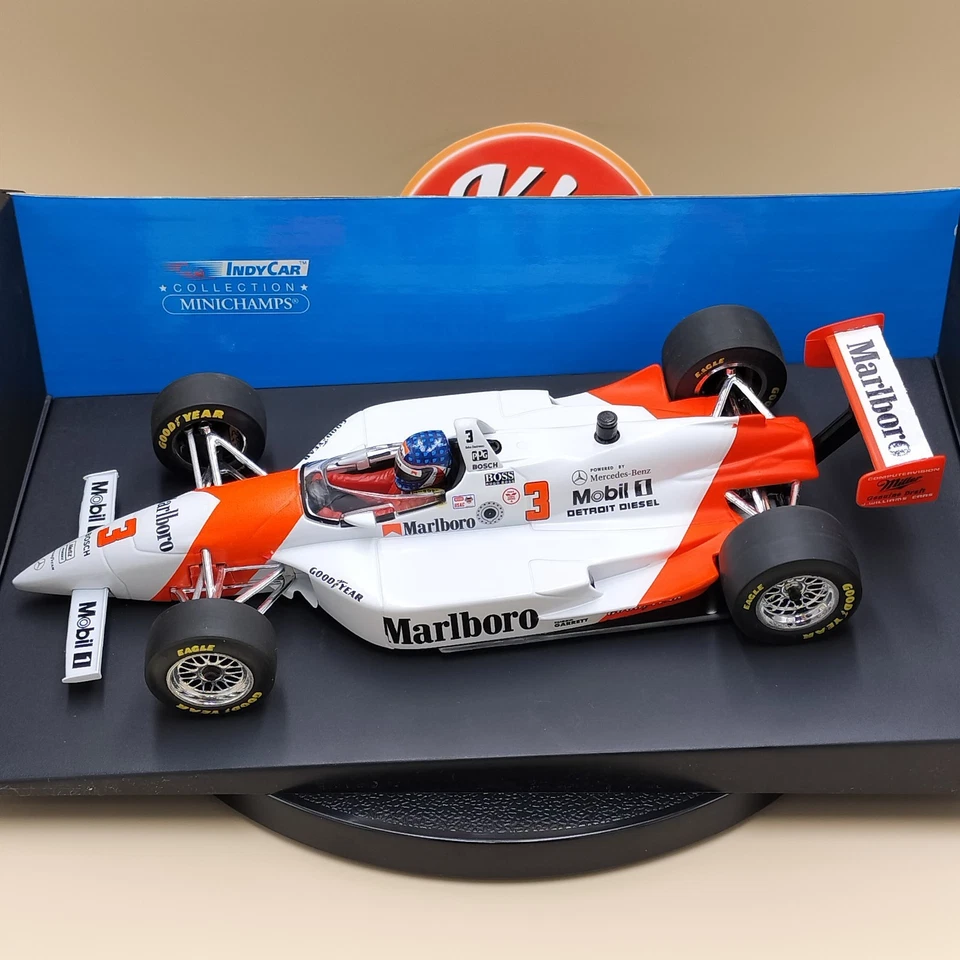 Minichamps 1/18 Penske Mercedes PC23 Paul Tracy Marlboro #3 520941603 Indy Car - Image 1 of 4