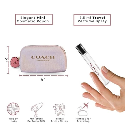 Perfume Coach Wild Rose para mujer mini eau de parfum spray 7,5 ml Foto 1 de 4