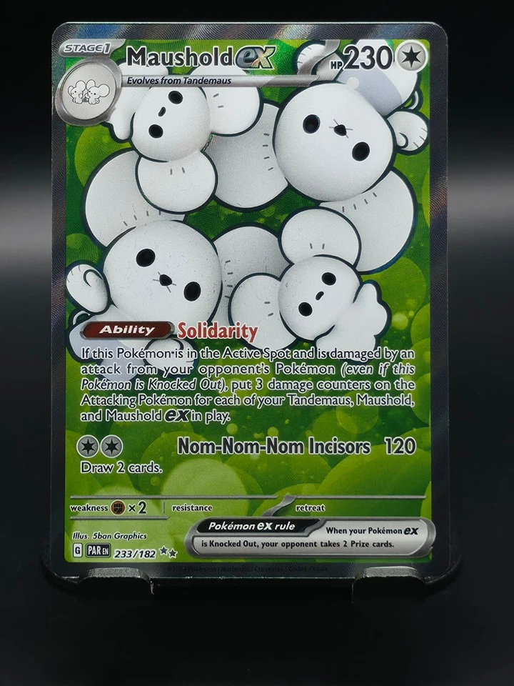 Maushold ex - 233/182 Pokemon SV04: Paradox Rift Holo Ultra Rare LP - Image 1 of 2
