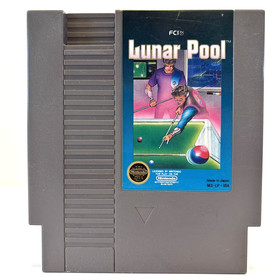 Cartucho de juego aut&eacute;ntico Lunar Pool (Nintendo NES) variante de 5 tornillos probado en muy buena condici&oacute;n