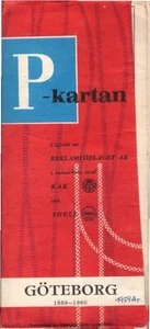 P-Kartan : Göteborg 1959 -1960 (Faltplan) / Utgiven av Reklamförlaget AB i samar - Picture 1 of 1