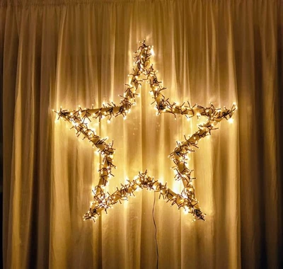 XXL Weihnachtsstern Weihnachten Holz Xmas Stern Holzstern groß Multiplex Deko - Bild 1 von 4