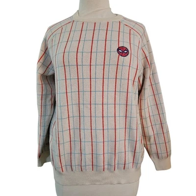 Marvel Spider-Man Embroidered Pullover Sweater Womens Size S - Image 1 of 4