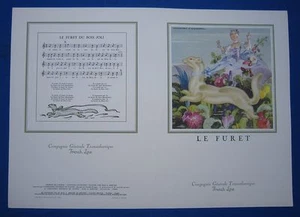 S570 MENU PAQUEBOT FRANCE FRENCH LINE MERCIER NEUF - Imagen 1 de 1