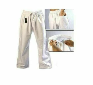 ProForce Combat Karate Pants Martial Arts Uniform Training Taekwondo White 8 oz - Picture 1 of 1