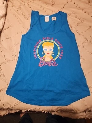 BARBIE TANK TOP SZ S INSPIRING GIRLS SINCE 1959 - Image 1 of 4