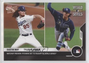 2020 Topps Now World Series Matchup /390 Dustin May Tyler Glasnow Rookie RC