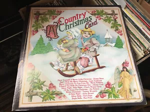 A Country Christmas Card vinyl LP 1973 Johnny Cash Patti Page Ray Price Country - Picture 1 of 4