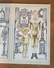 VIntagee Doll House Paper Doll Cut Outs Book Stephens Sandusky Ohio Uncut  New