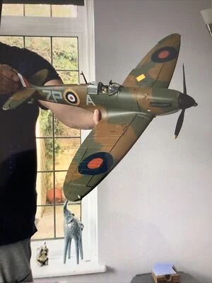 Mk1 A Spitfire 1/18 RAF Ace S Malan DieCast Metal Built Agora Corgi Hachette  - Image 1 of 4