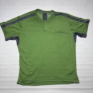 Club Ride Green 1/4 Button Bike Cycling MTG Mesh Jersey T-Shirt Mens XL - Picture 1 of 10