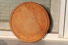 Vintage Wooden Round Bread Meet Cutting Board Primitive Chopping Kitchen Plate