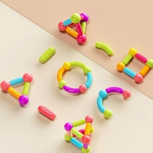 58pcs Kids Magnetic Building Blocks Playset For Toddler Toys Birthday Gift - Picture 1 of 7