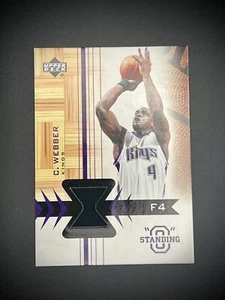 2003-04 Upper Deck Standing "O" Chris Webber GU Warm Up Jersey #CW-PH Kings - Picture 1 of 2
