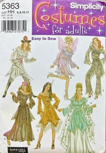 Simplicity Costumes Pattern 5363 Size HH 6-12 Fairy Pirate More Uncut - Picture 1 of 7