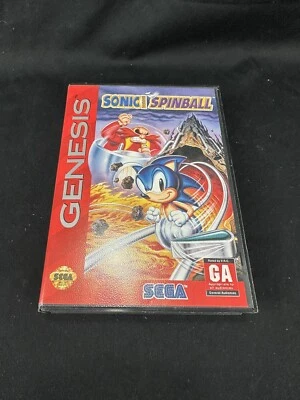 Sonic Spinball Sega Genesis CIB Complete Authentic Excellent Condition - Image 1 of 3