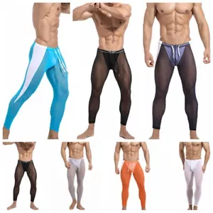 Calzas ajustadas para hombre pantalones elásticos deportes compresión pantalones entrenamiento capa base - Imagen 1 de 45
