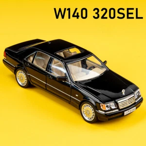 Modellino auto giocattolo 1/24 Benz W140 320SEL berlina classica pressofuso metallo - Foto 1 di 10