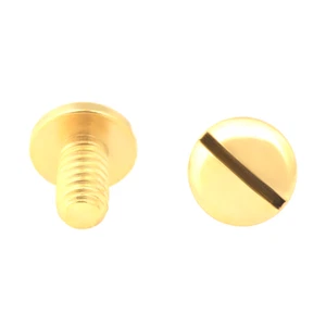 2 PCS SCREWS REPLACEMENT FOR CARTIER LOVE BRACELET THICKER THREAD GOLD TOP QLY