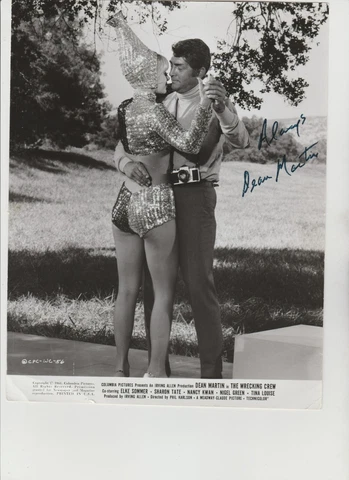 Dean Martin Signed Autograph 8 by 10 Photo Cover