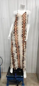 New Old Stock:  West Kei Sleeveless Peach Snake Womens Dress / Size: Small - Picture 1 of 10