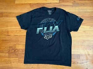 Fox Racing Buckle Black T-Shirt Mens L In Very Good Condition