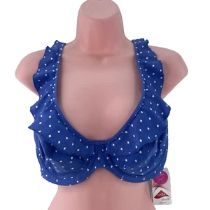 Freya Jewel Cove Bügel Bikini Oberteil, Größe 36F, Azure Polka Dot 7230 - Bild 1 von 12