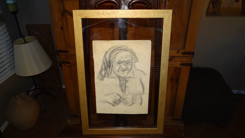 Dibujo único de carbón a doble cara - un hallazgo excepcional; Vincent van Gogh Foto 1 de 4