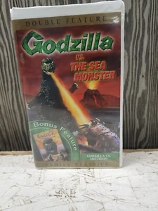 Godzilla Vs. Sea Monster/Godzilla vs. Megalon VHS, 2001 In Clamshell Case (A213) - Picture 1 of 4