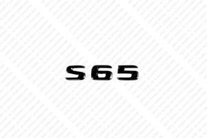 Gloss Black Trunk Lid Emblem Badge Logo Letters for Mercedes-Benz S65 AMG W222 - Picture 1 of 4