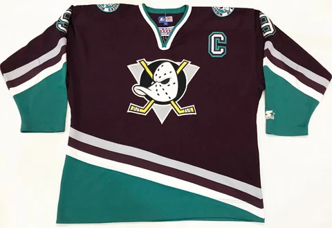 Vintage Starter Anaheim Mighty Ducks KARIYA #9 NHL Hockey Jersey Adult 2XL Sewn Cover