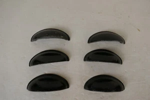 Lot of 4 Preowned Black Cup Cabinet Pull 3-in Worn Black Finish - Picture 1 of 3