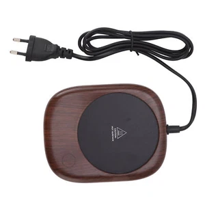 Electric Mug Warmer Fast Heating Automatic Keep Warm Wood Grain Beverage Cup AU - Picture 1 of 12