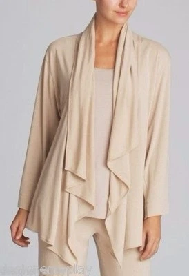 Cárdigan tejido jersey mezcla modal beige jaspeado cachemir Waterfall Natori - XL Foto 1 de 4