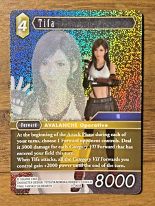 Final Fantasy TCG Opus 25 Tears of the Planet Tifa 25-065R *FOIL* FF7 MARKED 1 - Foto 1 di 4