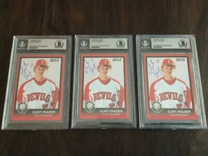 3 - 2013 CLINT FRAZIER DIAMOND PROSPECTS HANDSIGNIERTES AUTHENTISCHES AUTO BGS LOT!  - Bild 1 von 6