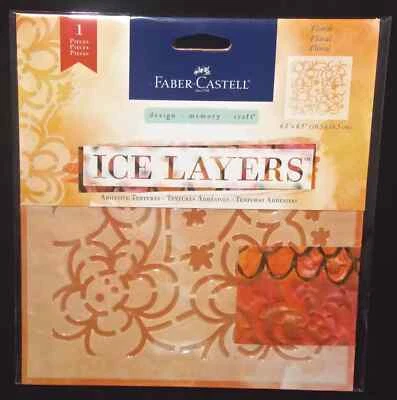 Floral Ice Layers Adhesive Textures Pattern Mixed Medium Textural Accents New - Image 1 of 4