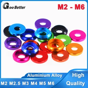 M2 M2.5 M3 M4 M5 M6 Anodized Aluminum Alloy Washers for Pan Button Head Screw - Picture 1 of 16
