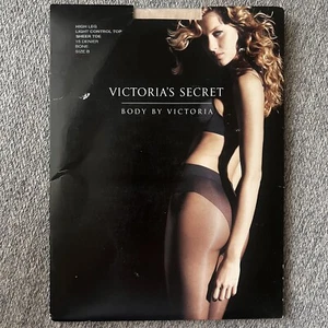Victoria's Secret Pantyhose Bone Size B Light Control Top Sheer Toe - Picture 1 of 4