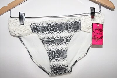 Parte inferior de bikini de natación Candies para mujer talla pequeña traje de baño para jóvenes negro gris nuevo Foto 1 de 4