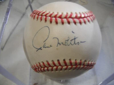 Paul Molitor Autographed AL Bobby Brown Baseball Brewers Twins Certed PSA - Image 1 of 3