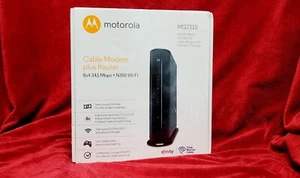 MOTOROLA MG7310 343 Mbps DOCSIS 3.0 Cable Modem Plus N300 Wi-Fi Router (Sealed) - Picture 1 of 11