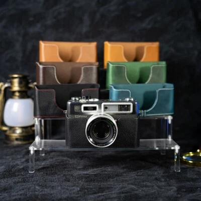 For Yashica 35GS Case Handmade Genuine Real Leather Half Camera Case Bag Cover - Image 1 of 2