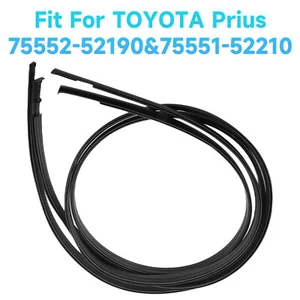 Pair Rubber Roof-Drip Trim Seal for 2012-2015 2016 2017 2018 2019 Toyota Prius C - Picture 1 of 10