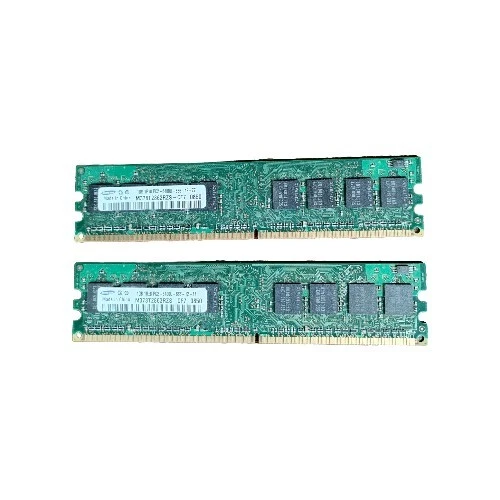 Set Of 2 SAMSUNG M378T2863RZS-CF7 1GB-1Rx8 PC2-6400U-666-12-ZZ  (2GB Total) - Image 1 of 1