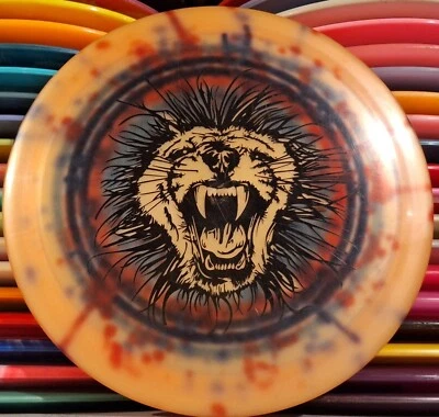 Discraft Big Z Predator 175 Orange Old Run Custom Dye Great Condition Rim Ink    - Image 1 of 4