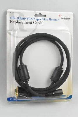 RadioShack 6ft (1.8m) VGA PC Monitor Heavy Duty Replacement Cable - Image 1 of 4